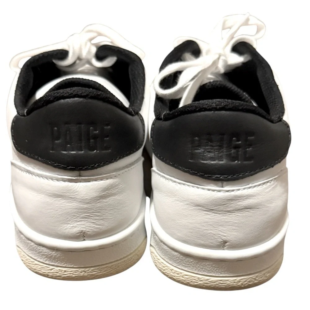 Paige Remy Sneakers Womens Size 8 White BlackWalking Shoes Comfortable